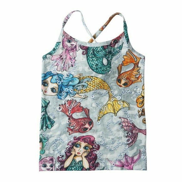Paper Wings Organic Mermaid Tank Top 12, Fits 10 - Picture 4 of 4